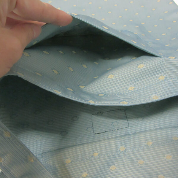 Sac pliable bleu pâle et pois beige - Image 7