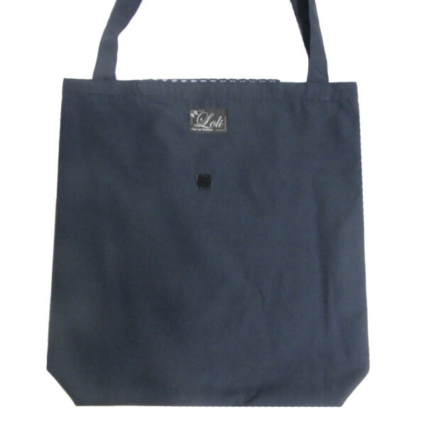 Sac pliable motif vélo - Fourre-tout marine hydrofuge - Image 4