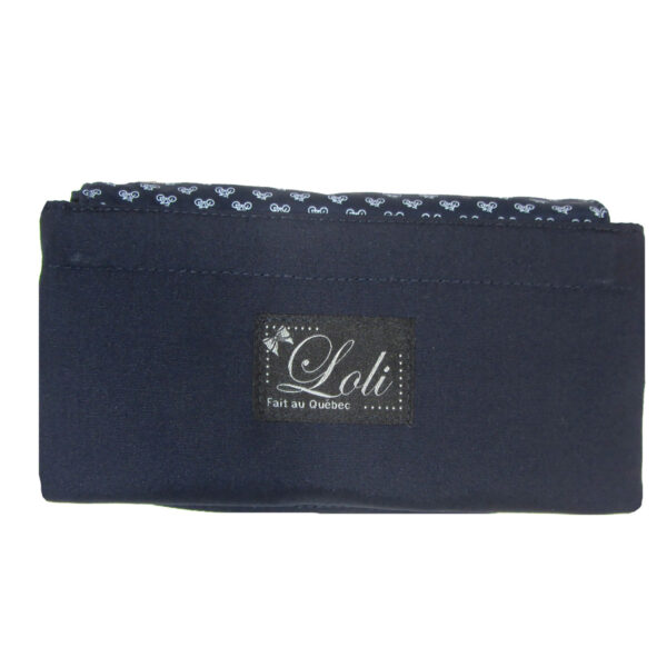 Sac pliable motif vélo - Fourre-tout marine hydrofuge - Image 6