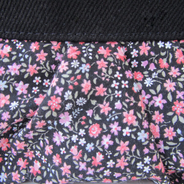 Étui de voyage noir fleuris rétro - Pochette à maquillage - Image 5