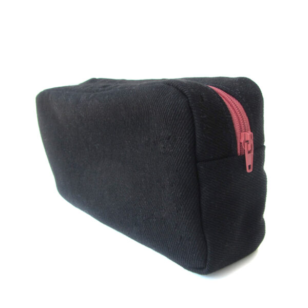 Étui de voyage noir fleuris rétro - Pochette à maquillage - Image 7