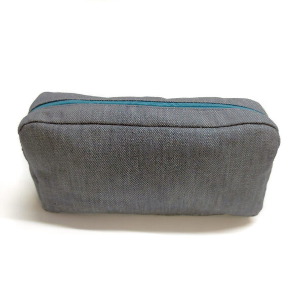 Étui à crayons en denim - Pochette à maquillage deux sections - Image 6