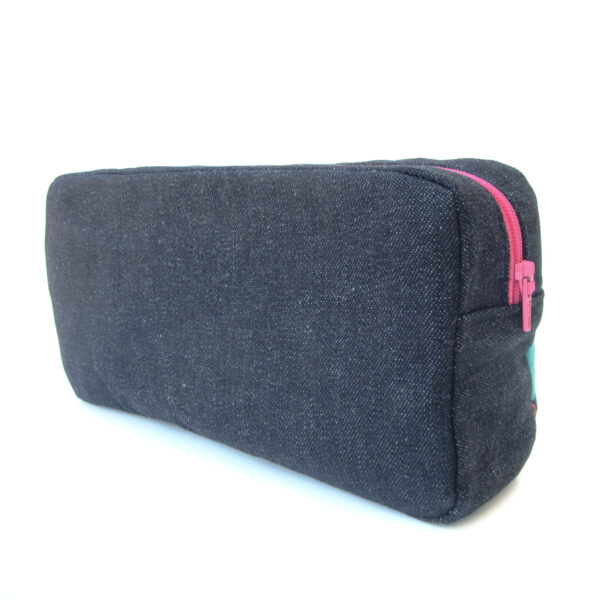 Pochette de voyage - Trousse à crayons en denim motif toucans - Image 5