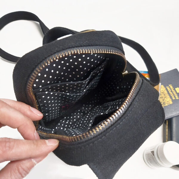 Sac pour cellulaire à bandoulière - Sac de taille en denim - Image 11