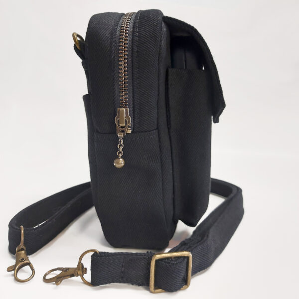 Sac pour cellulaire à bandoulière - Sac de taille en denim - Image 10
