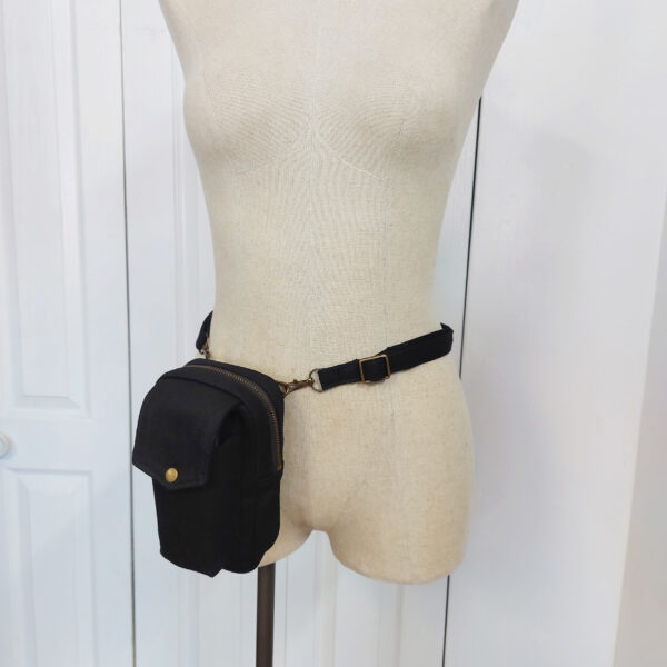 Sac pour cellulaire à bandoulière - Sac de taille en denim - Image 8