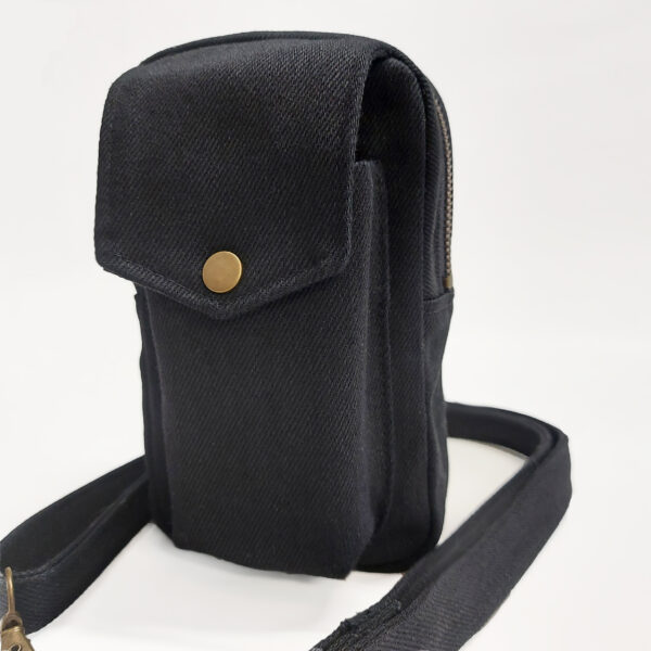 Sac pour cellulaire à bandoulière - Sac de taille en denim - Image 2