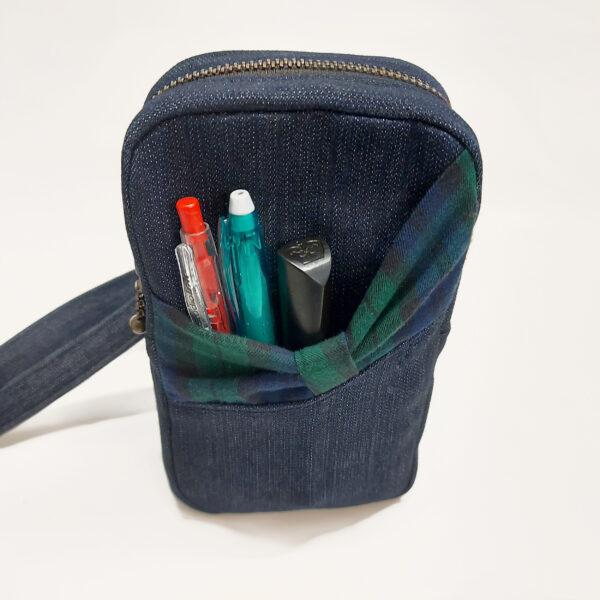 Sac banane denim bleu - Sacoche bandoulière ajustable - Image 2