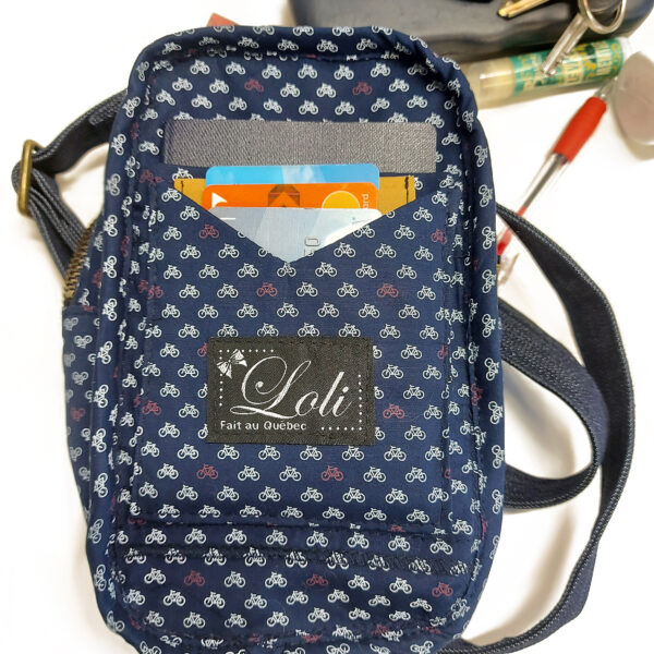 Sac banane denim bleu - Sacoche bandoulière ajustable - Image 9