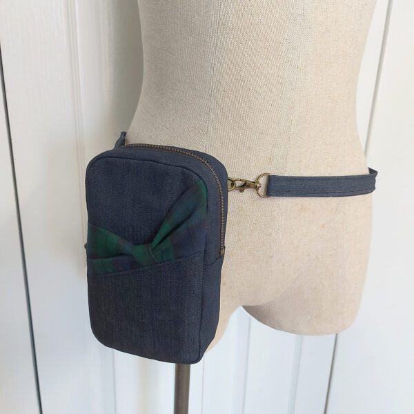 Sac banane denim bleu - Sacoche bandoulière ajustable - Image 4