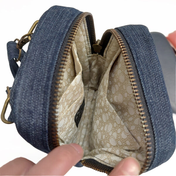 Petit sac de taille en denim - Sacoche bandoulière ajustable - Image 10