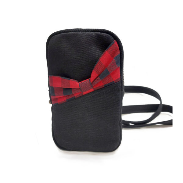 Sac banane noir et rouge - Sacoche bandoulière ajustable - Image 5
