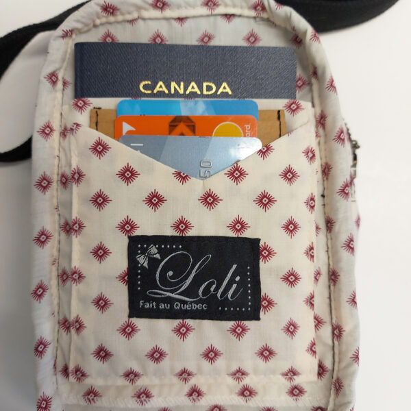 Sac banane noir et rouge - Sacoche bandoulière ajustable - Image 10