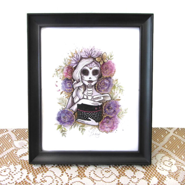 Illustration 8 1/2" x 11" Même La Muerte aime Loli. - Image 8