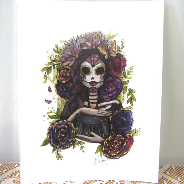 Illustration 8 1/2" x 11" Même La Muerte aime Loli. - Image 12