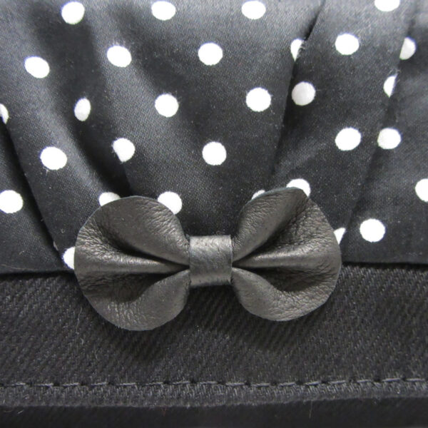 Portefeuille noir et blanc à pois - Doublure anti-fraude RFID - Image 4