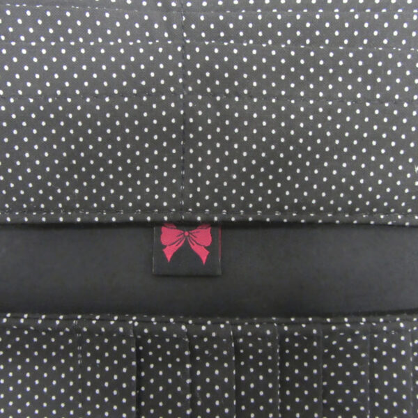 Portefeuille noir et blanc à pois - Doublure anti-fraude RFID - Image 9