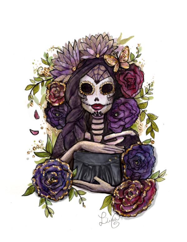 Illustration 8 1/2" x 11" Même La Muerte aime Loli. - Image 10