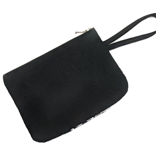 Pochette tête de mort noir - Mini sac avec poignée de transport - Image 6