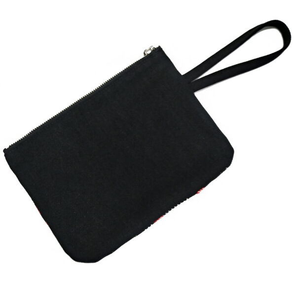 Pochette noire motif fraises et petits pois - Mini sac à main - Image 7