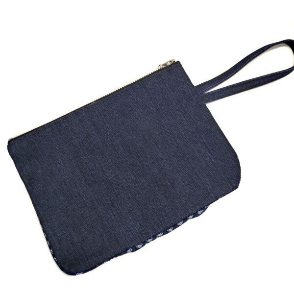 Pochette motif vélo - Mini sac à main en denim avec poignée - Image 6