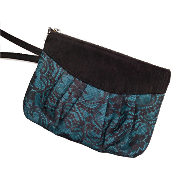 Pochette en dentelle noir - Couleurs contrastante variées - Image 2