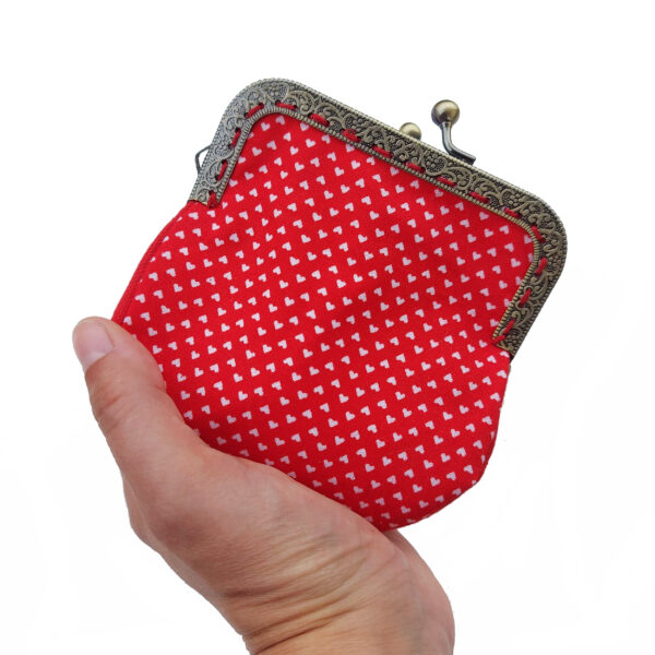 Ensemble cadeau coeurs blancs - Kit porte-monnaie et boucle - Image 4