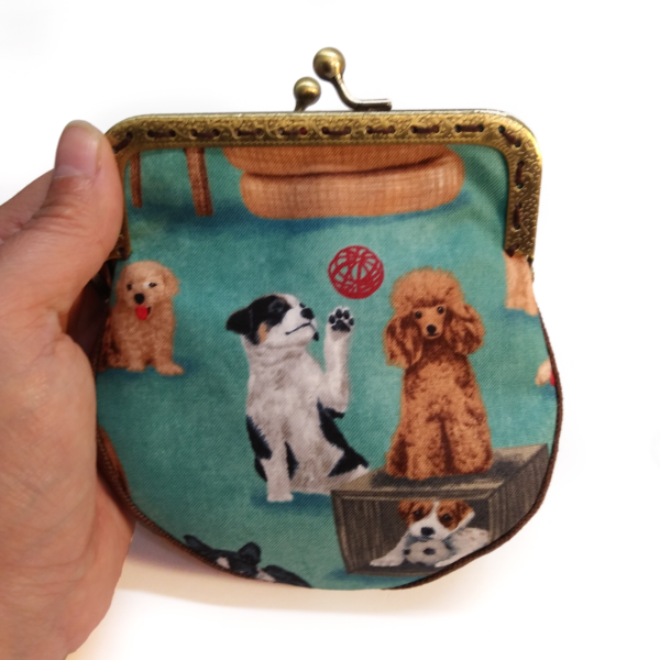 Porte-monnaie vintage motif chiens, caniche, boston terrien - Image 5
