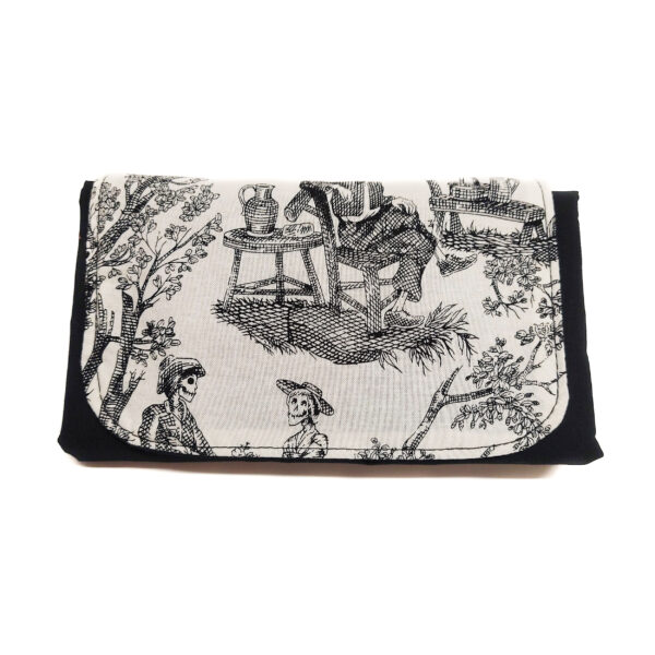 Sac pliable hydrofuge - Fourre-tout squelettes noir et crème - Image 9