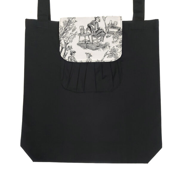 Sac pliable hydrofuge - Fourre-tout squelettes noir et crème - Image 7