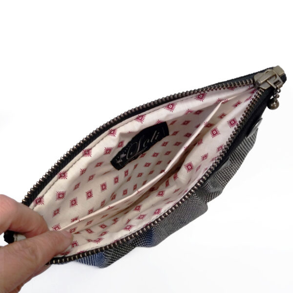 Ensemble cadeau noir et blanc - Pochette et chouchou assorti - Image 8