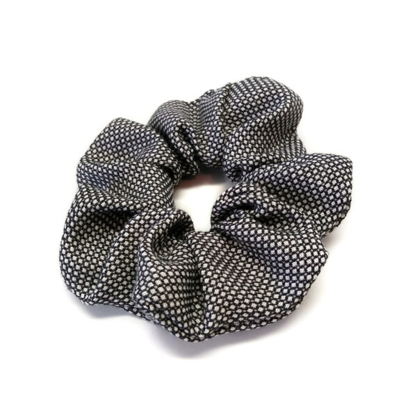 Ensemble cadeau noir et blanc - Pochette et chouchou assorti - Image 4