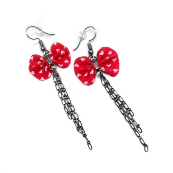 Ensemble cadeau coeurs blancs - Kit porte-monnaie et boucle - Image 2