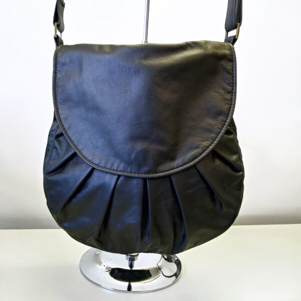 Sac bandoulière cuir noir ou rouge - Avec ou sans noeud - Image 7