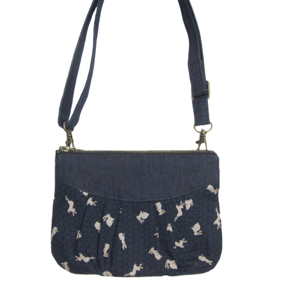 Sac à main lapin en denim - Sac de taille bandoulière détachable - Image 4