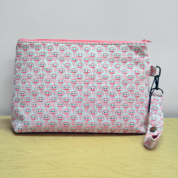Grande trousse nuage avec boucle corail - Pochette de voyage - Image 5
