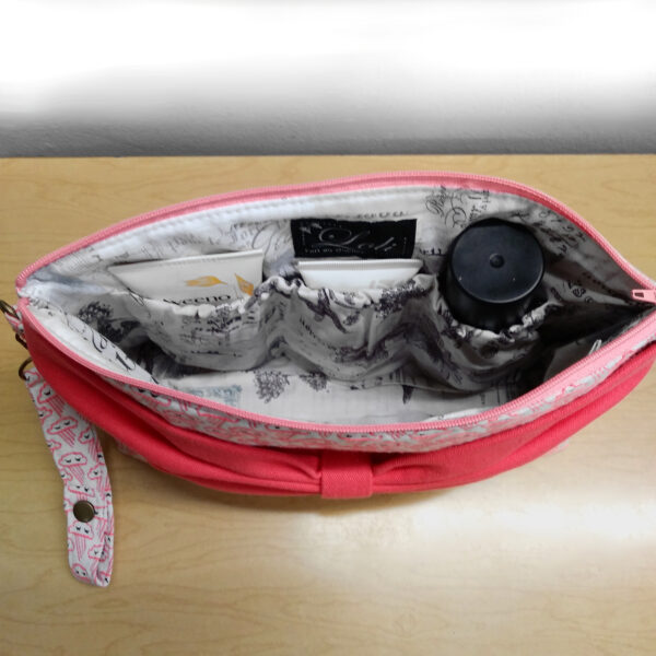 Grande trousse nuage avec boucle corail - Pochette de voyage - Image 6