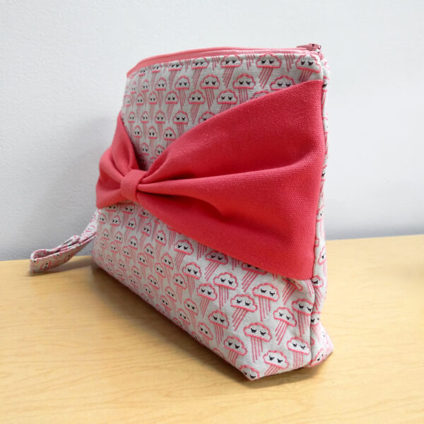 Grande trousse nuage avec boucle corail - Pochette de voyage - Image 3
