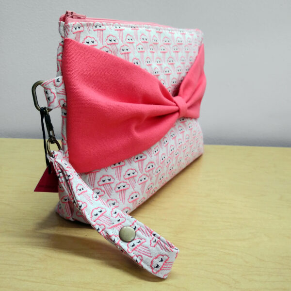 Grande trousse nuage avec boucle corail - Pochette de voyage - Image 2