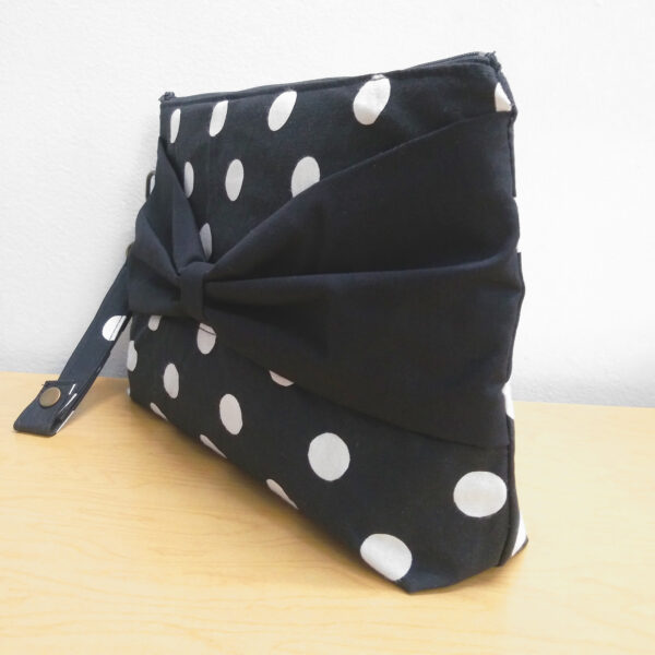 Trousse de toilette noire à pois blanc - Pochette de voyage - Image 2
