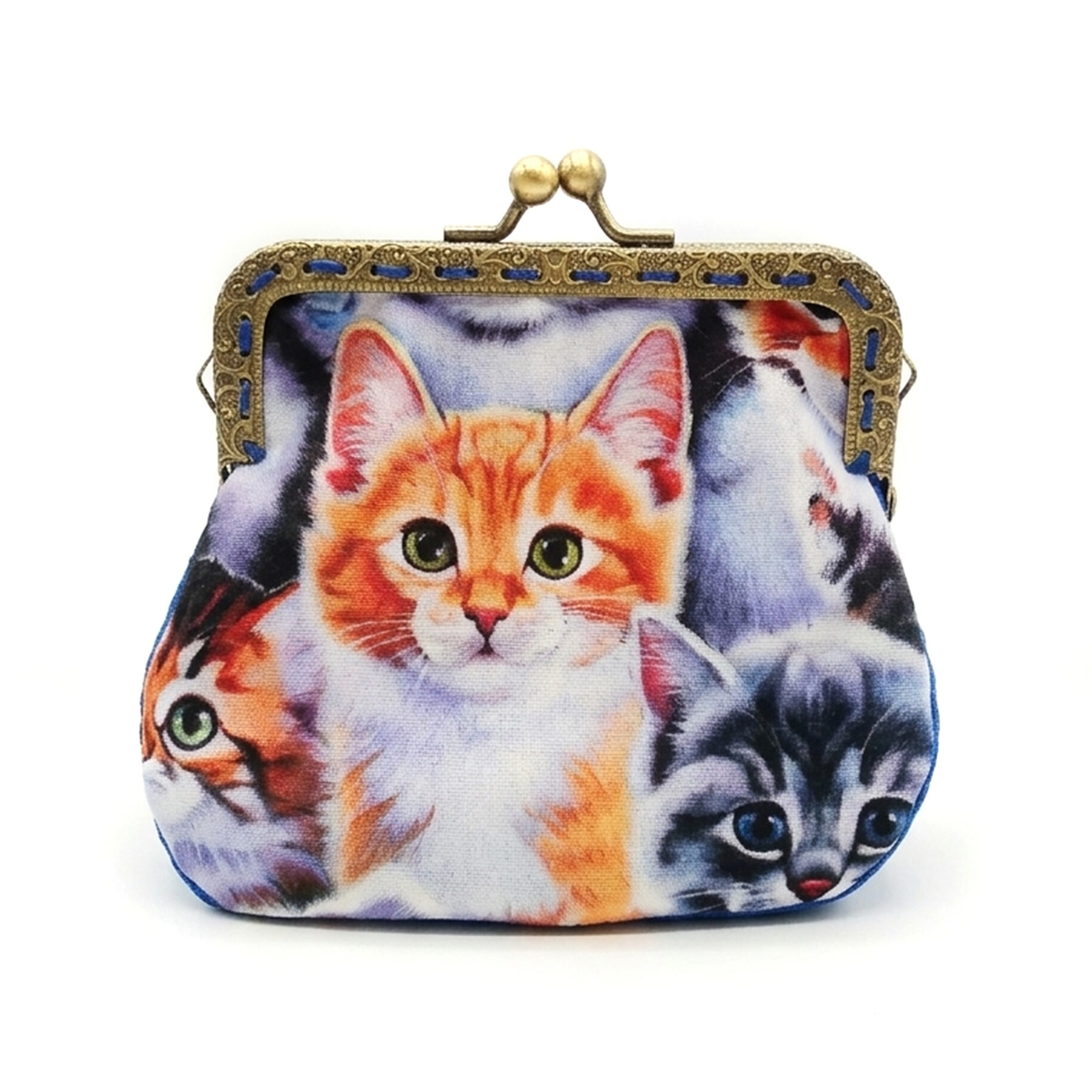 petit porte-monnaie vintage avec motif de chat roux, blanc, gris à votre collection aujourd’hui et créez la sensation partout où vous irez !