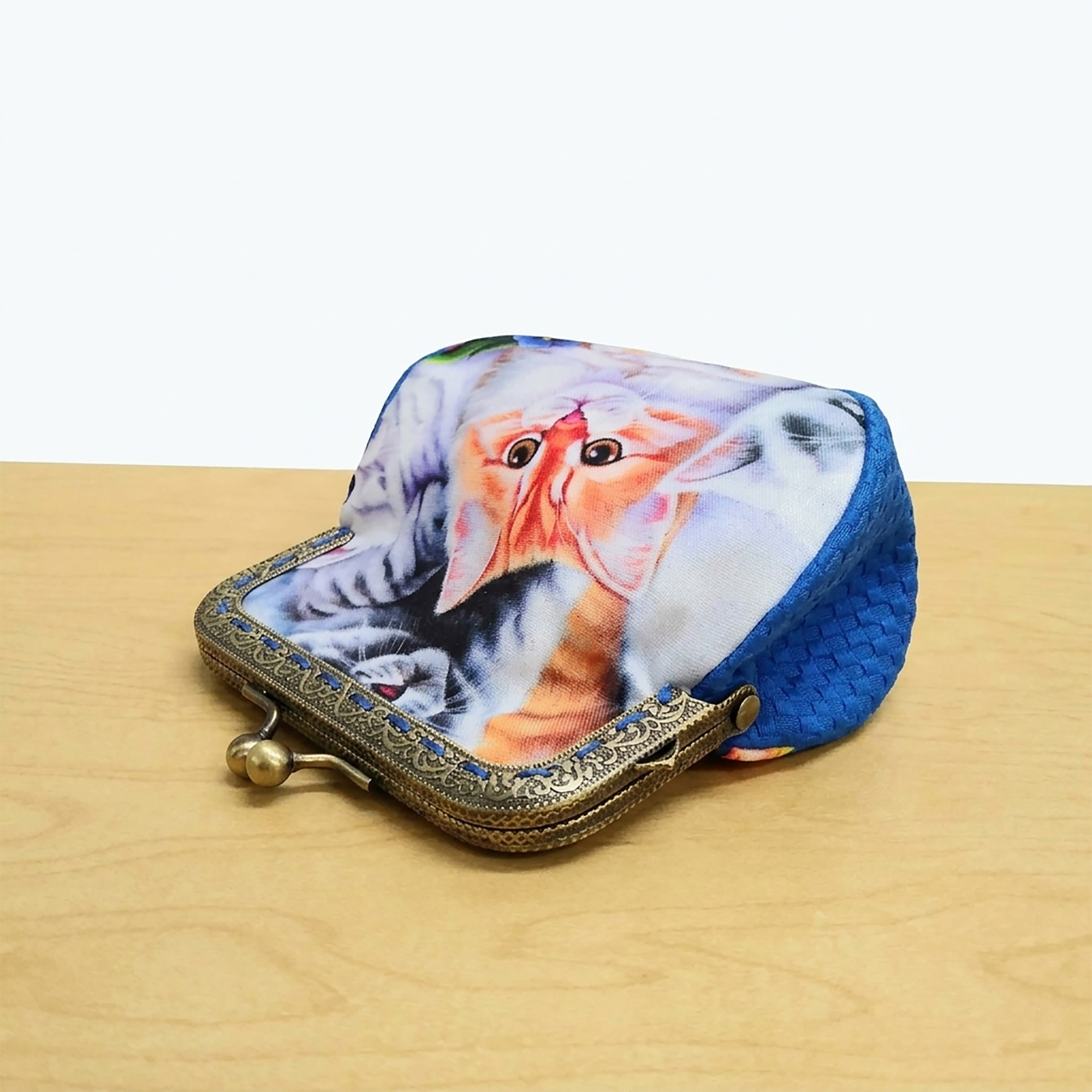 Porte-monnaie vintage avec chat roux, persan, himalayen – Image 4