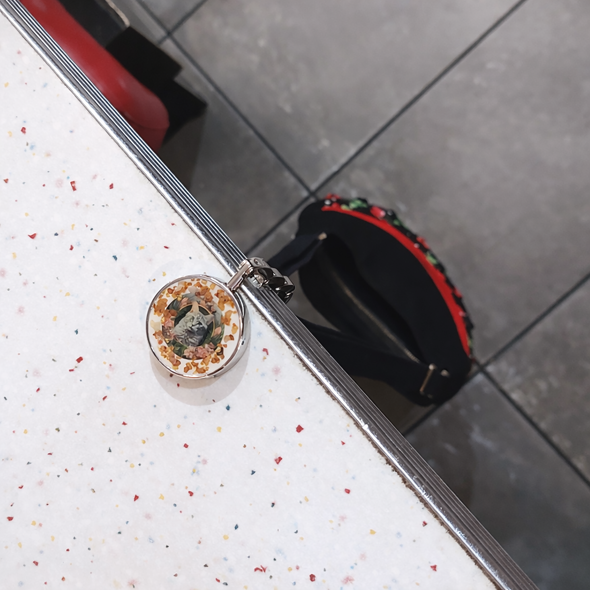 Crochet de table pour sac à main motif chats- Chat noir, roux, tabby – Image 9