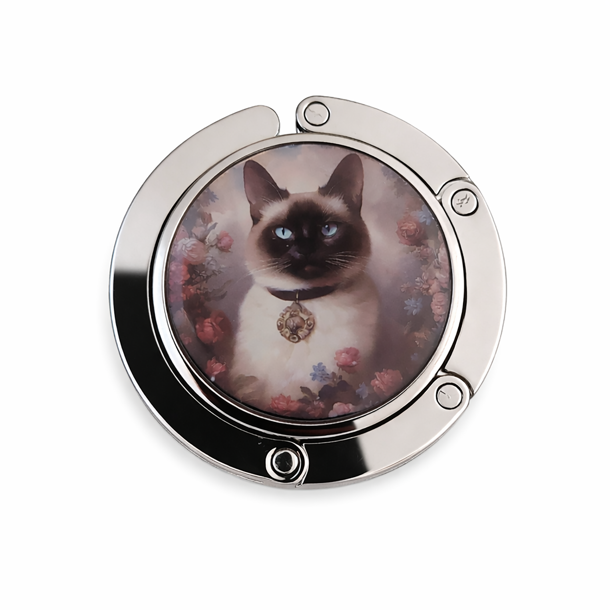 Crochet de table pour sac à main motif chats- Chat noir, roux, tabby – Image 2