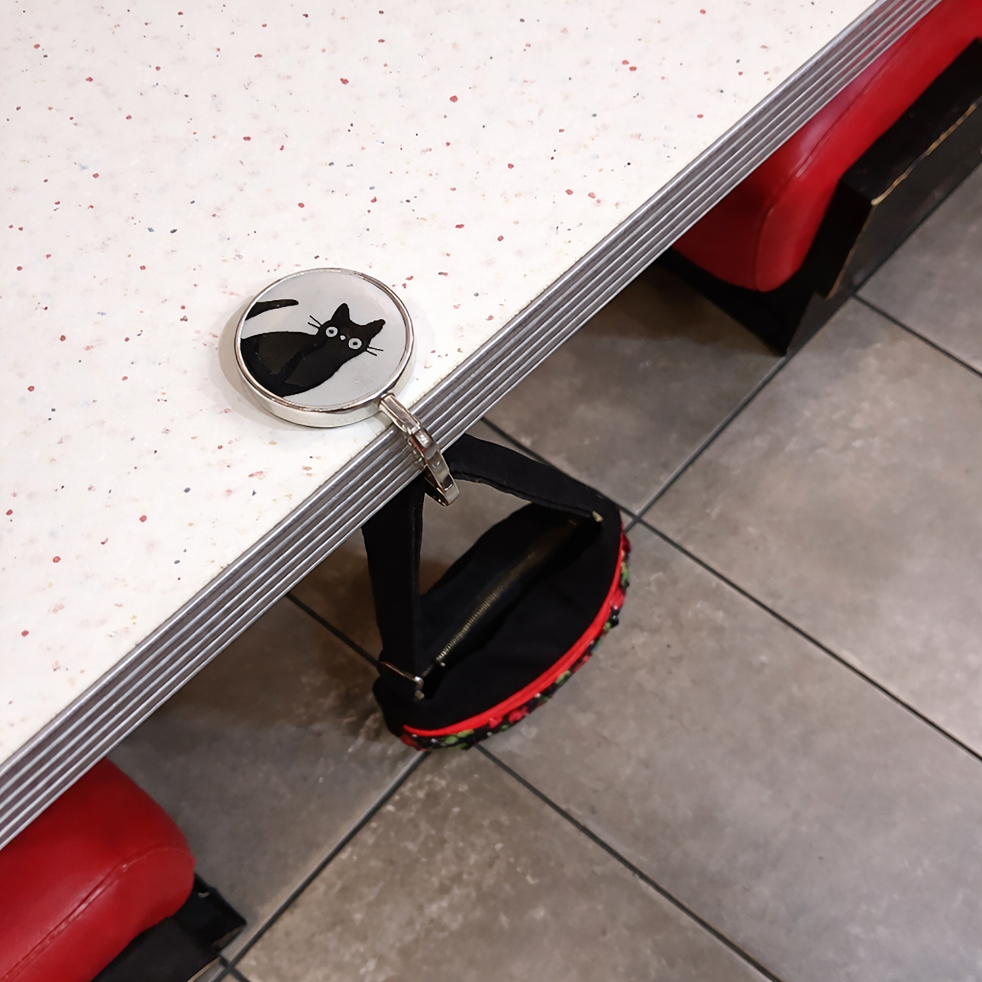 Crochet de table pour sac à main motif chats- Chat noir, roux, tabby – Image 7