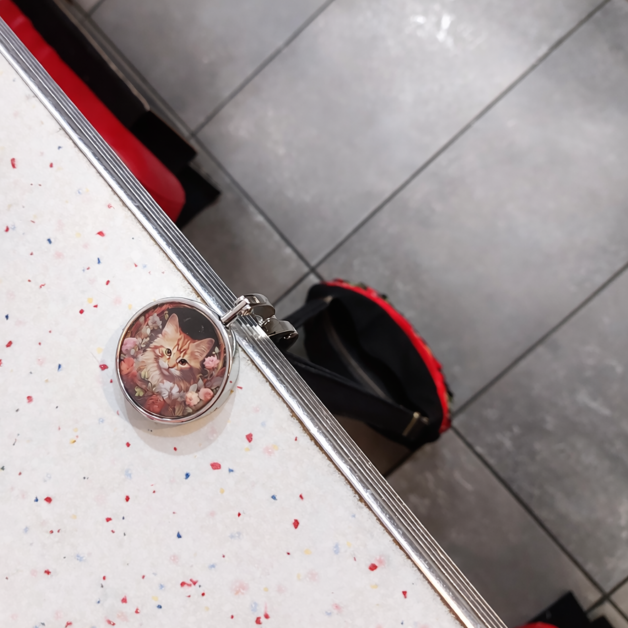 Crochet de table pour sac à main motif chats- Chat noir, roux, tabby – Image 5